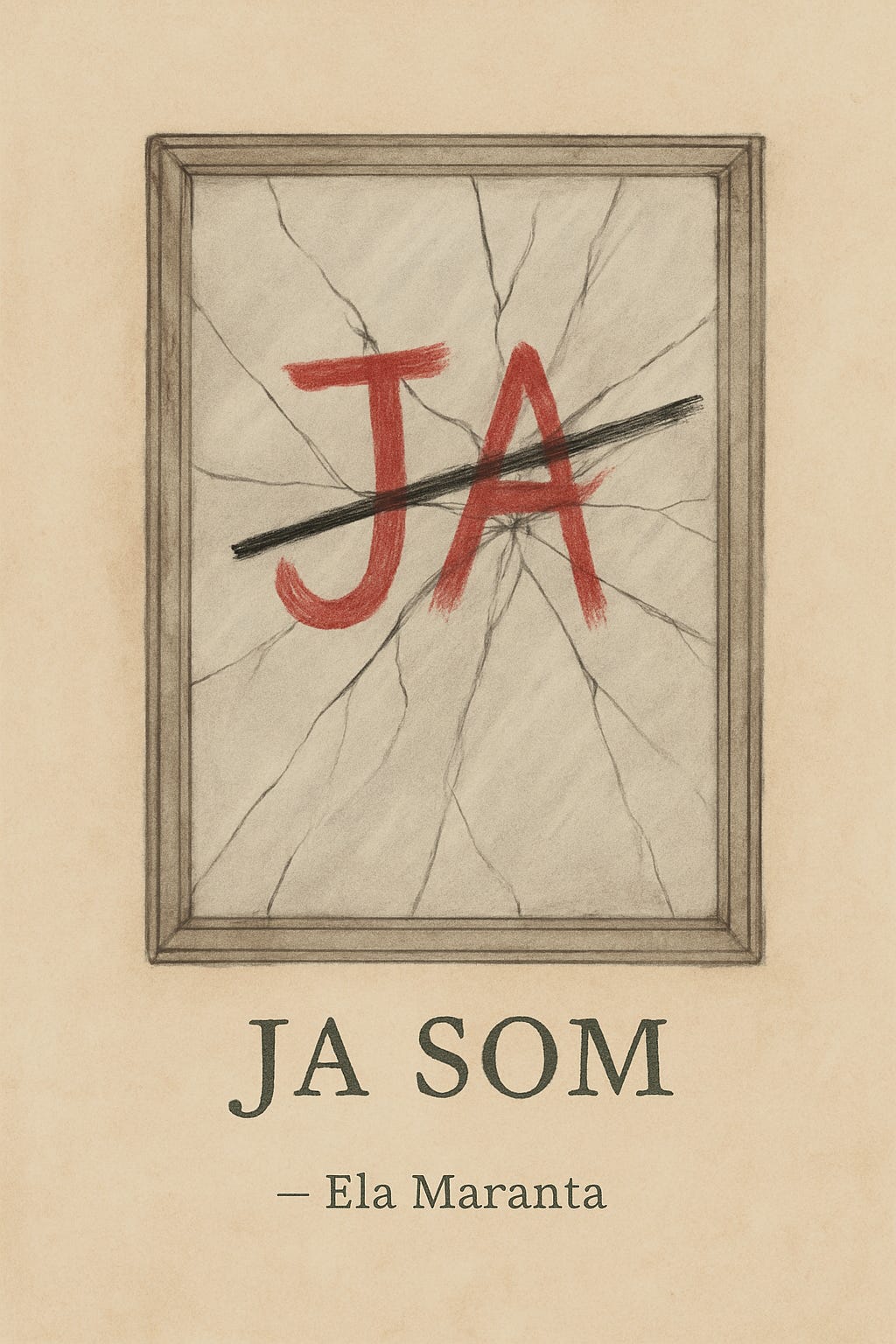 Symbol JA, ktorý sa rozpadá